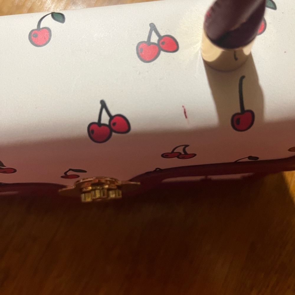 Cherry Print Women's Bag with Red Accents - Picture 8 of 8